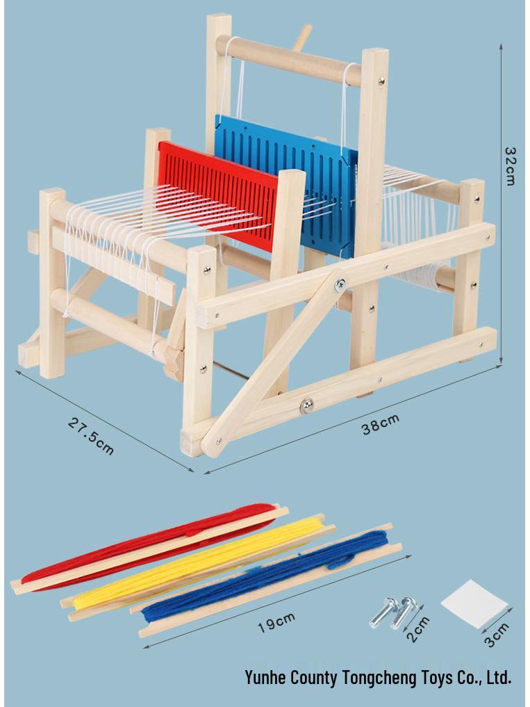 

Детский деревянный ткацкий станок для рукоделия: Креативная вязаная игрушка ручной работы для студентов