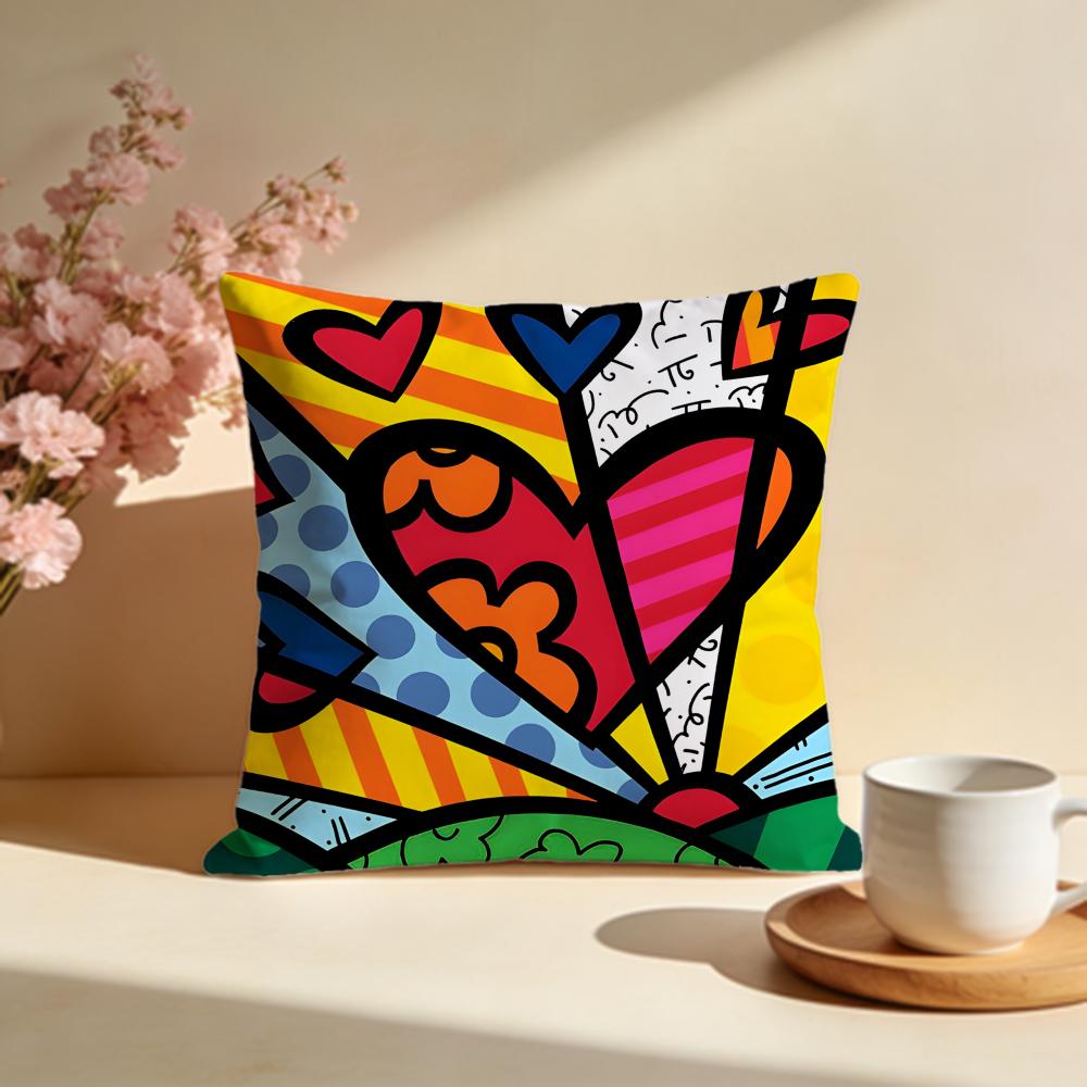 Popular BBrittoable Cushion Cover Stylish Washable Pillow Cover Ideal for Couch Bedroom Car Decoration