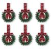 12piece Cafe Decorate Kitchen Cabinets With These Festive And Reusable Wreaths Easy To Hang Christmas Cabinet Decor