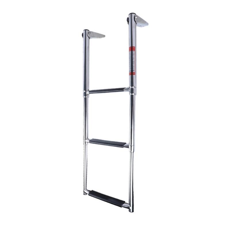 Quick Installation Telescopic Ladder Offering Stainless Steel Construction And Anti Slip Features For Marine Boarding And Swimming Use