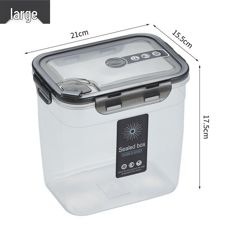 Large Capacity Transparent Food Storage Box - Airtight Refrigerator & Freezer Keeper for Fresh Fruits and Vegetables.