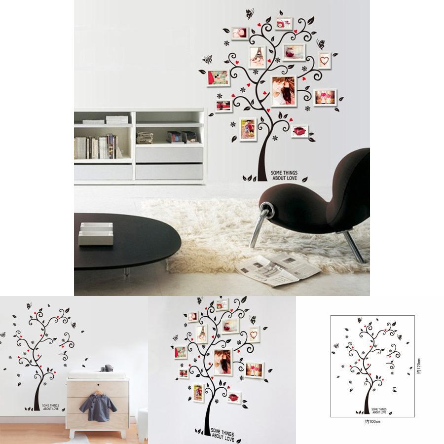 Beautiful Frame Tree Wall Stickers Exquisite Vinyl Decor For Enchanting Home Atmosphere