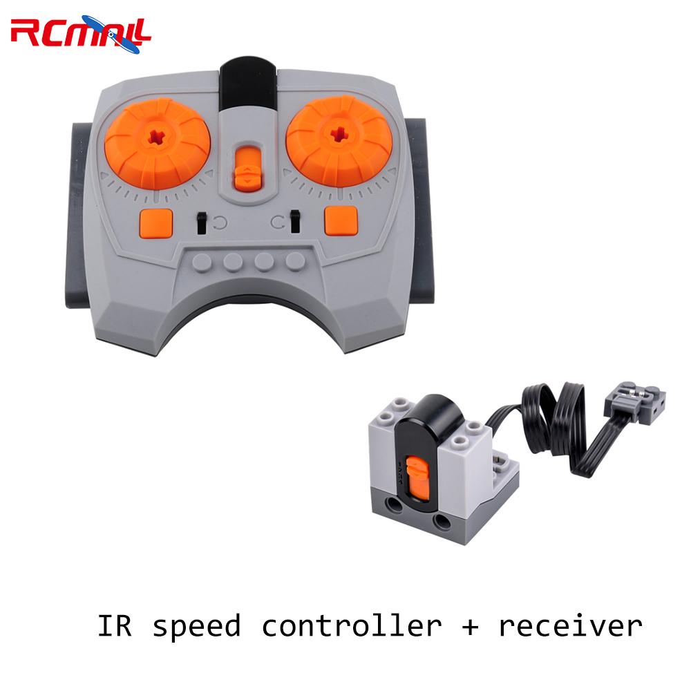 Klocki MOC Symulacja Rozpylacz Nebulizator Części Wydechowe Tor Kolejowy Silnik Odbiornik Kontrolera IR Seria Mould King Silnik