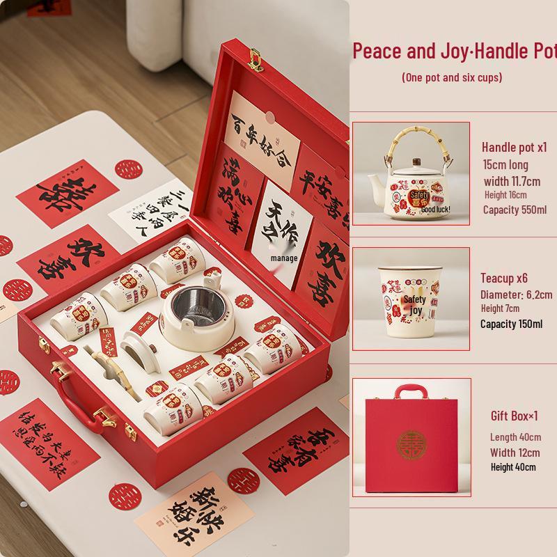 Practical Tea Set Gift Box: Ideal for Brides, Friends, Besties, Weddings, Engagements, Sisters, and Party Favors