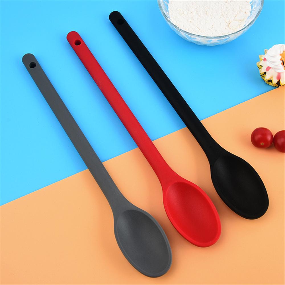 Silicone Spoon Kitchen Cooking Integrated  Spoon For Food Stirring Restaurants Hotels