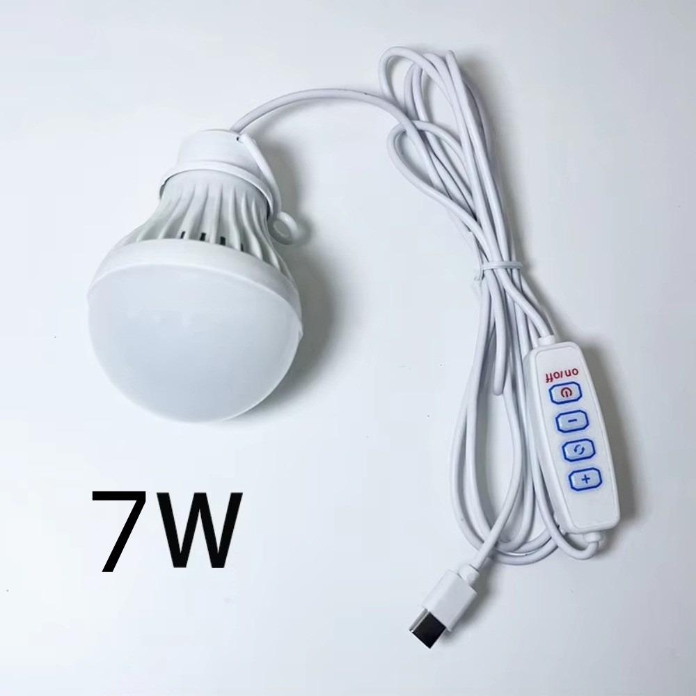 3-Color LED Camping Light Portable Hanging Tent Lamp Durable Dimmable Emergency Bulb  Outdoor
