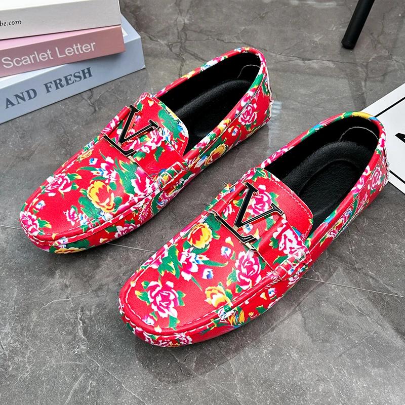 Новые роскошные мокасины мужские кожаные туфли ручной работы повседневные туфли — фото 4