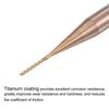 For PCB and Woodwork Titanium Coated 0 5mm X 4mm Left Hand End Mill