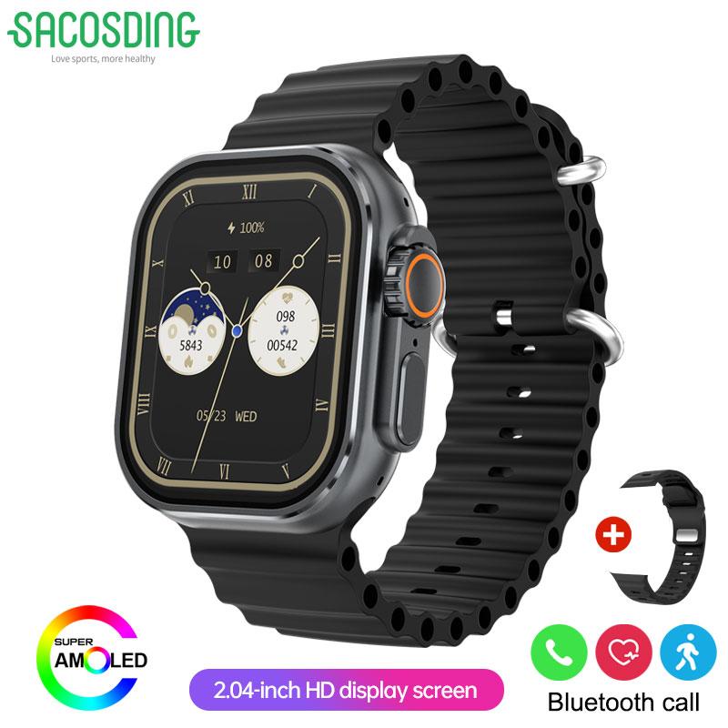 2025 NOVÉ IW9 PRO Chytré hodinky Muži Ženy 2,04 palcový HD AMOLED GPS Trajektorie NFC BT Hovor Měření srdeční frekvence Spánek Zdraví Monitorování Chytré hodinky Dárek