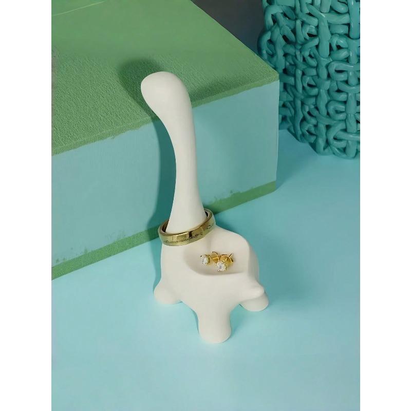 Popular Dinosaur Alpaca Ring Display Stand Waterproof Adorable Jewelry Holder Creative Craft Ornament Beautiful Home