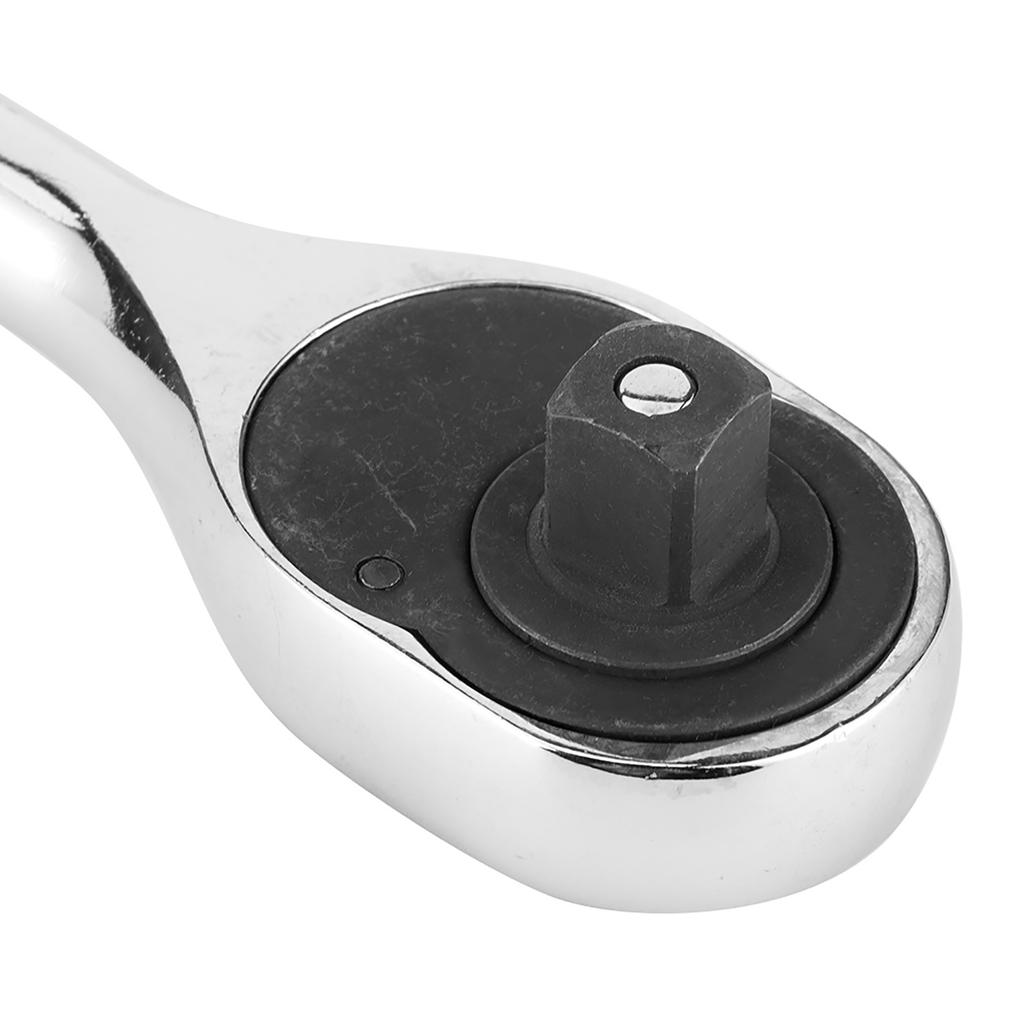 Car Quick Release Ratchet Wrench 45 Teeth Adjustable Chromed Sleeve Socket Spanner Square Head Professional Hand Tools