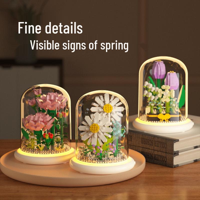 M1096 Jihui Sunflower Building Blocks - Compatible with Lego, Educational Toy for Kids, Ideal Gift for Boys and Girls