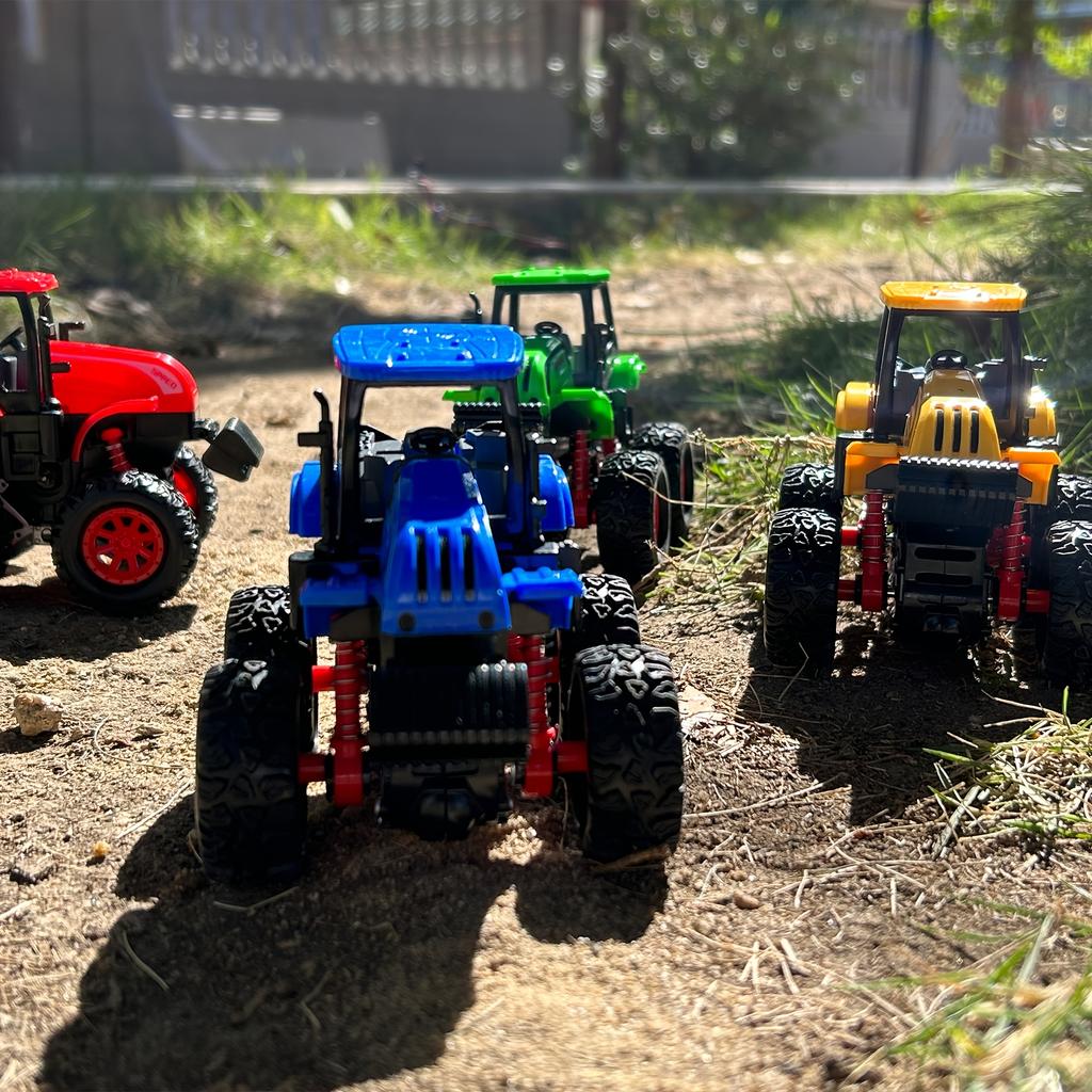 Farmer Stunt Car Inertia 4x4 Dual Inertia Stunt Green Climbing 360° Spin Flip Shock Thickened Tires Off-Road Scooter Toy Car As a Halloween Gift