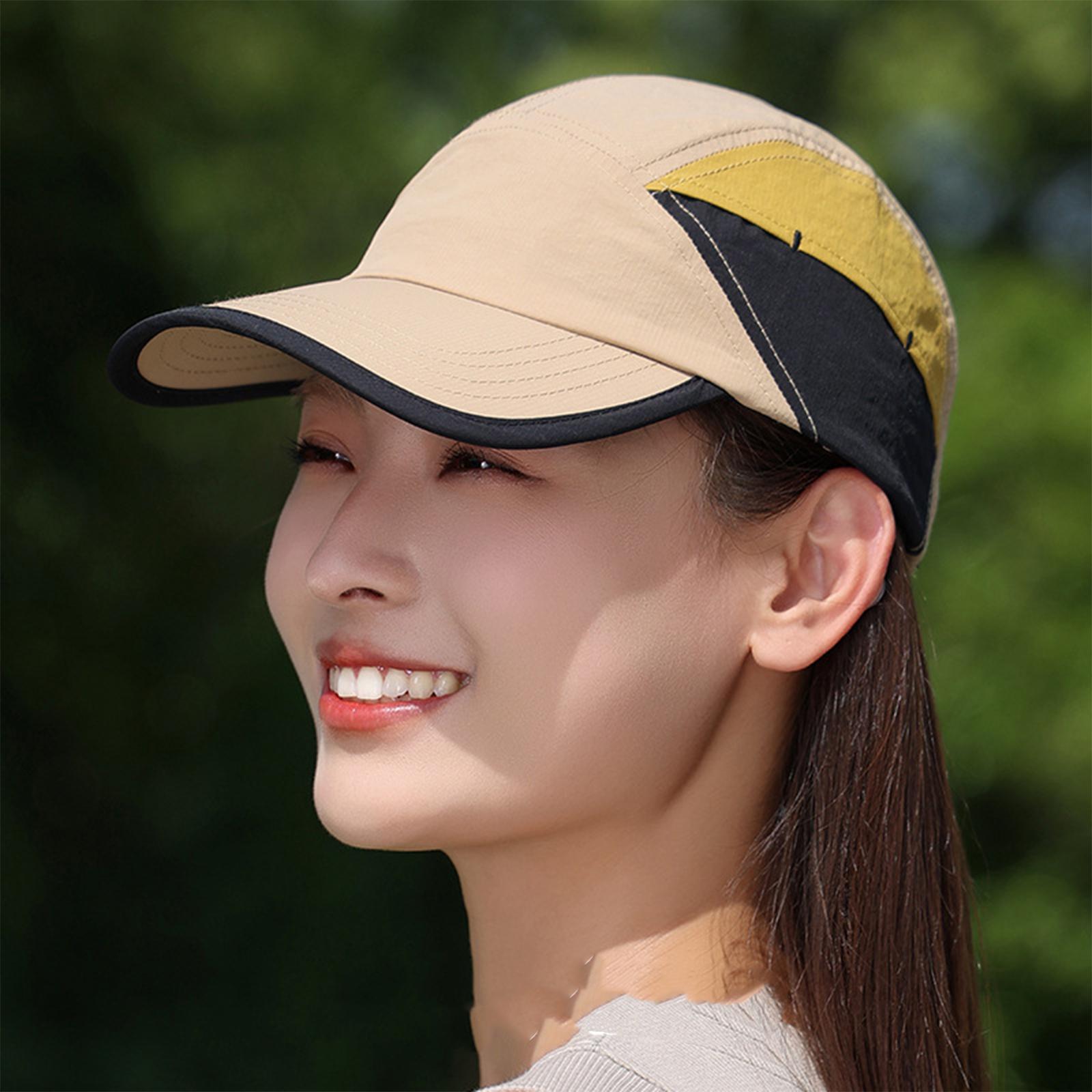 

Unisex Quick Drying Baseball Cap, Outdoor Sports Hiking Cap, Thin Breathable Color Blocked Hat One Size хакі