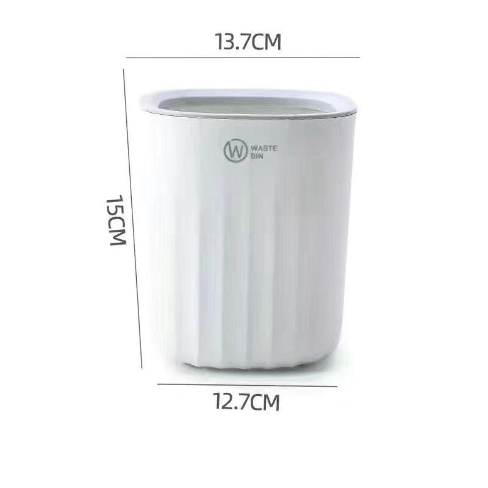 Durable Mini Waste Bin Thickened Garbage Collector Office Supplies Garbage Basket  Bathroom Vanity