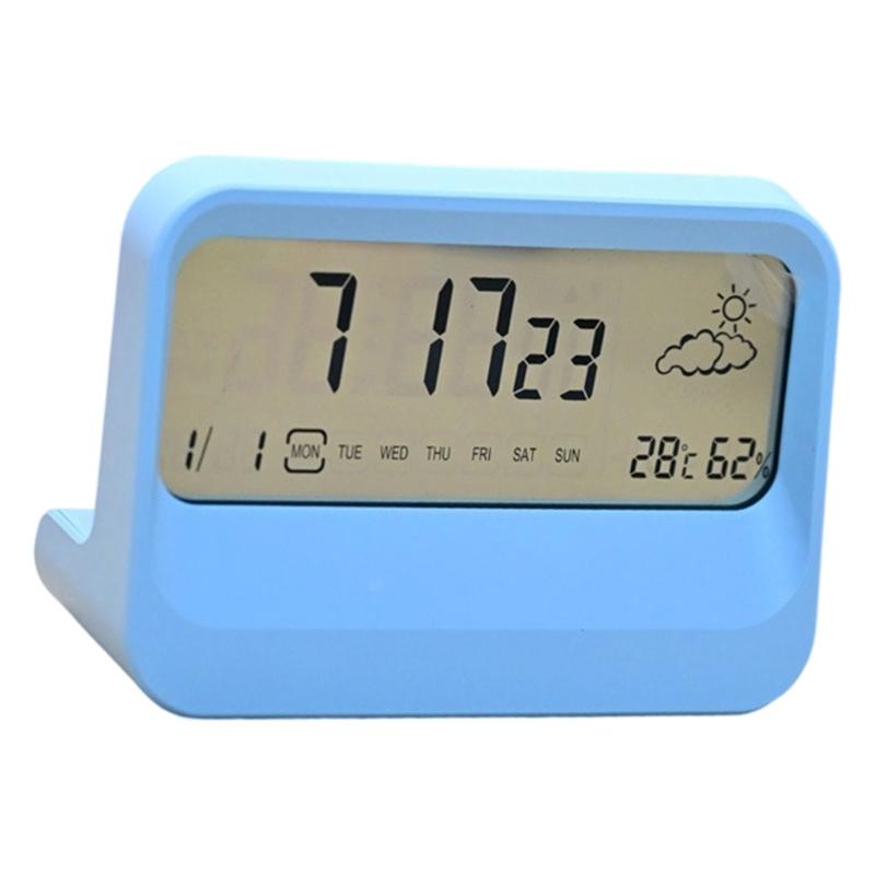 Alarm Clock for Bedroom Digital Desk Clock Bedside Nightstand Digital Clock J0MC