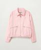 Satur (W) Marron Collar Blouson Jacket Pink