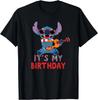 New Lilo & Stitch Tropical Party It's My Birthday Fashion Casual T-Shirt S-4XL Four Seasons Unisex