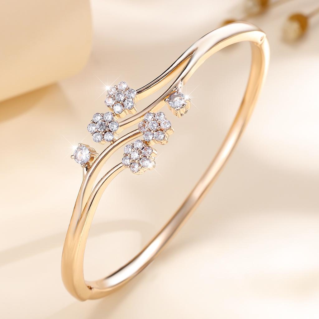 Super Fairy Flower Zircon Women's Fashionable, High-end and Versatile Temperament Jewelry Bracelet