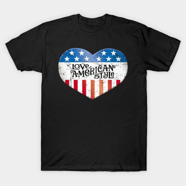 

Men Black Print T-shirt Love American Style No-Cut Transfer Paper Print Cotton Tshirt L чорний
