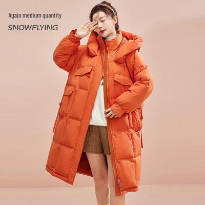 Women's Longline Hooded Duck Down Parka