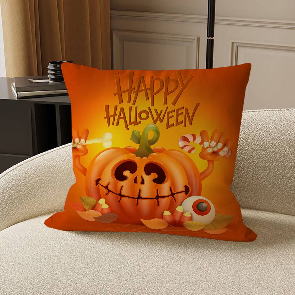 Halloween Cushion Cover Pillowcase Upholstery Sofa Throw Pillow Home Decor Pillowcas