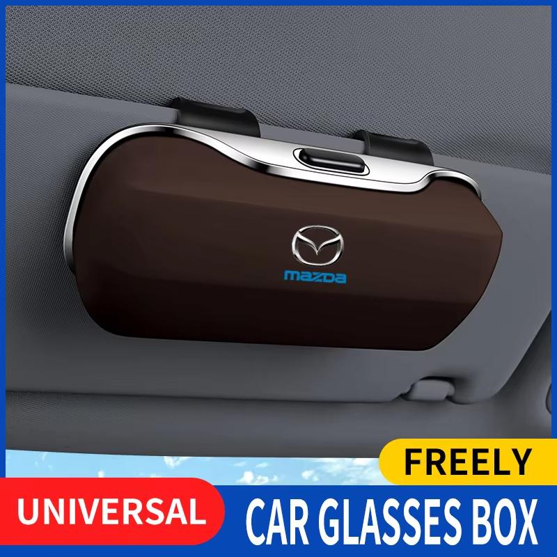 Exclusive for Mazda 3 6 CX5 Cx8 CX9 CX30 CX50 CX70 CX90 RX7 RX9 MX5 MX30 Sunglasses Holder Sun Visor Clip On ABS Eyeglass Case