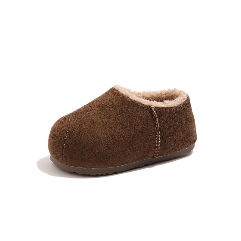 ins velvet warm bread cotton shoes autumn and winter new thick-soled lazy fluffy shoes