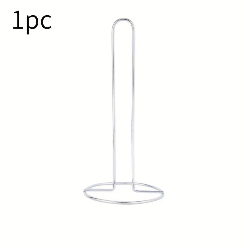 1PC Kitchen Rolling Paper Towel Holder Bathroom Paper Towel Silver Meal Rack Home Kitchen Storage Accessories