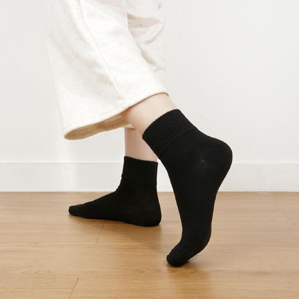 Yazon Black and Stylish Cotton Casual Breathable and Warm Socks for All Perfect for and Sizes Set Women's Socks, Spring, Autumn, Winter, Socks,