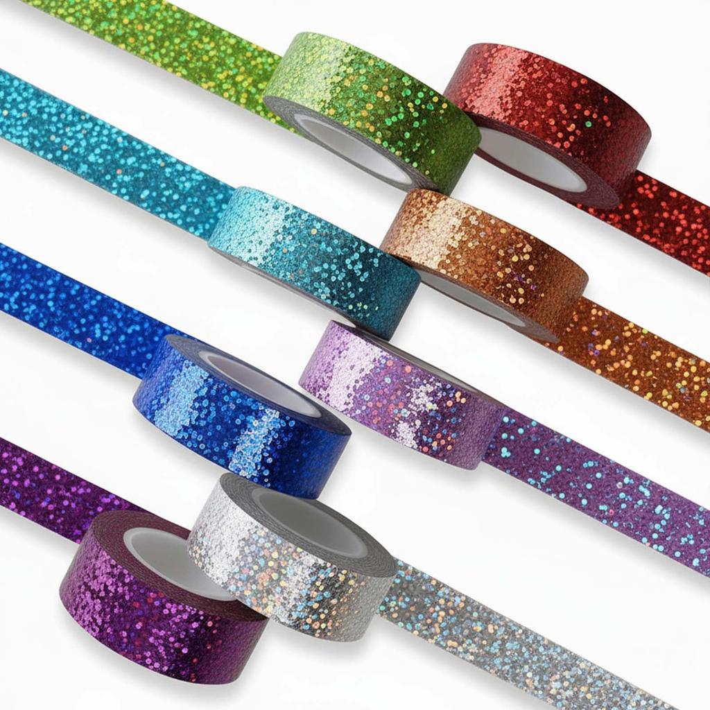 1pc Laser Fabric Tape - High-Strength Adhesive, Concealing Tape for DIY Crafts, Planner Supplies, Scrapbooking & Gift Wrapping