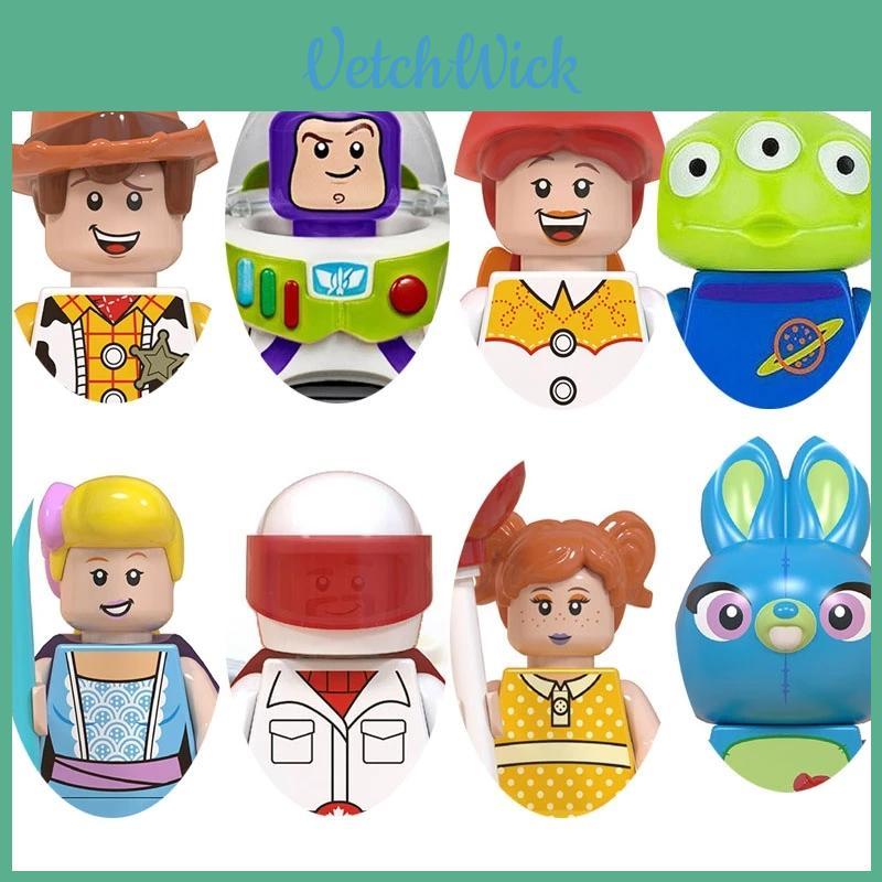 8pc Toy Story Building Blocks Bricks Buzz Lightyear Woody Diy Gift Kids