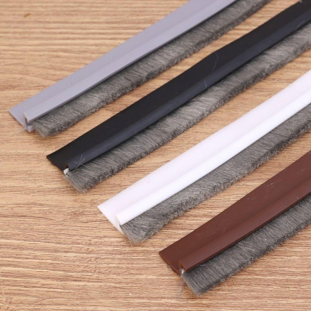 1M Length Adjustable Door Bottom Sealing Strip Self Adhesive Gap Soundproof Tape