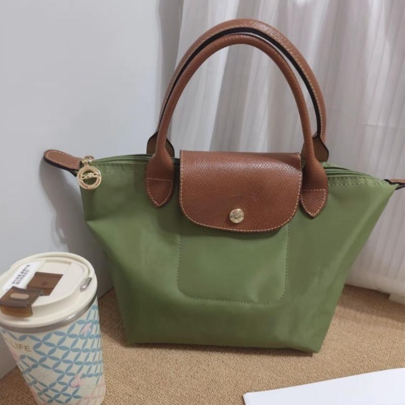 Borsa a sacchetto Leggera borsa tote pieghevole Borsa a tracolla per pendolari in nylon impermeabile di grande capacità borsa a mano