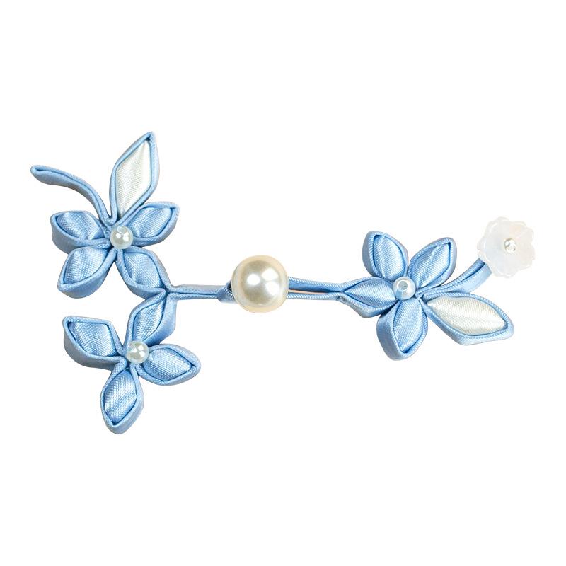 Cherry Blossom Pearl Buckle - Handmade Qipao Style Buttons for Hanfu & Tang Suit