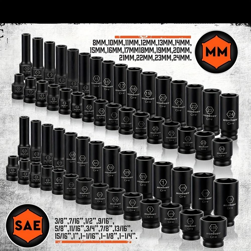 40 Piece Impact Socket Set - 3/8 Inch Drive - 6 Point Z-Drive - View #7