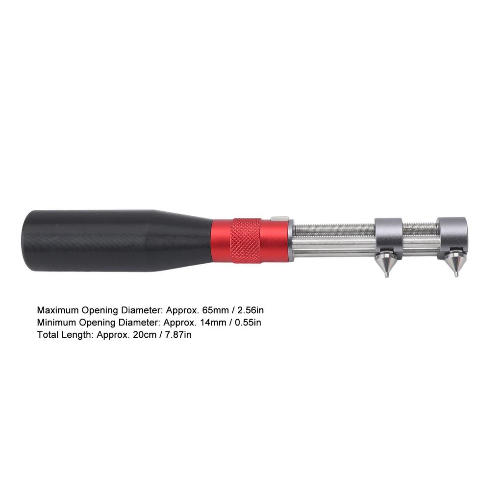 2 Prong Watch Wrench Back Case Opener Repair Tool with Square Round Teeth Dies 60mm