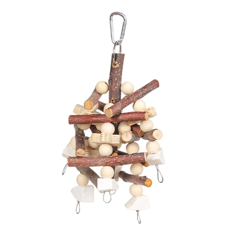 Pet Bird Chew Toy Natural Corncob Wood Beads for Cockatiel Conure Cockatoos Teeth Grinding Perfect for Cage Bird