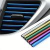10pcs 7.87 Inches Fit For Car Air Conditioner Outlet, Decorative U-Shaped Molding, Car Styling Door Edge Corner Protector