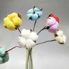 10Pcs Artificial Dried Flower Cotton Stems Floral Branch Stage Home Decoration