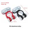 Car Battery Terminal 12V 24V Clamp Pile Head Connector Pole Post Heavy-Duty Clamp Clip Terminal Pile Head For Auto Boat Truck