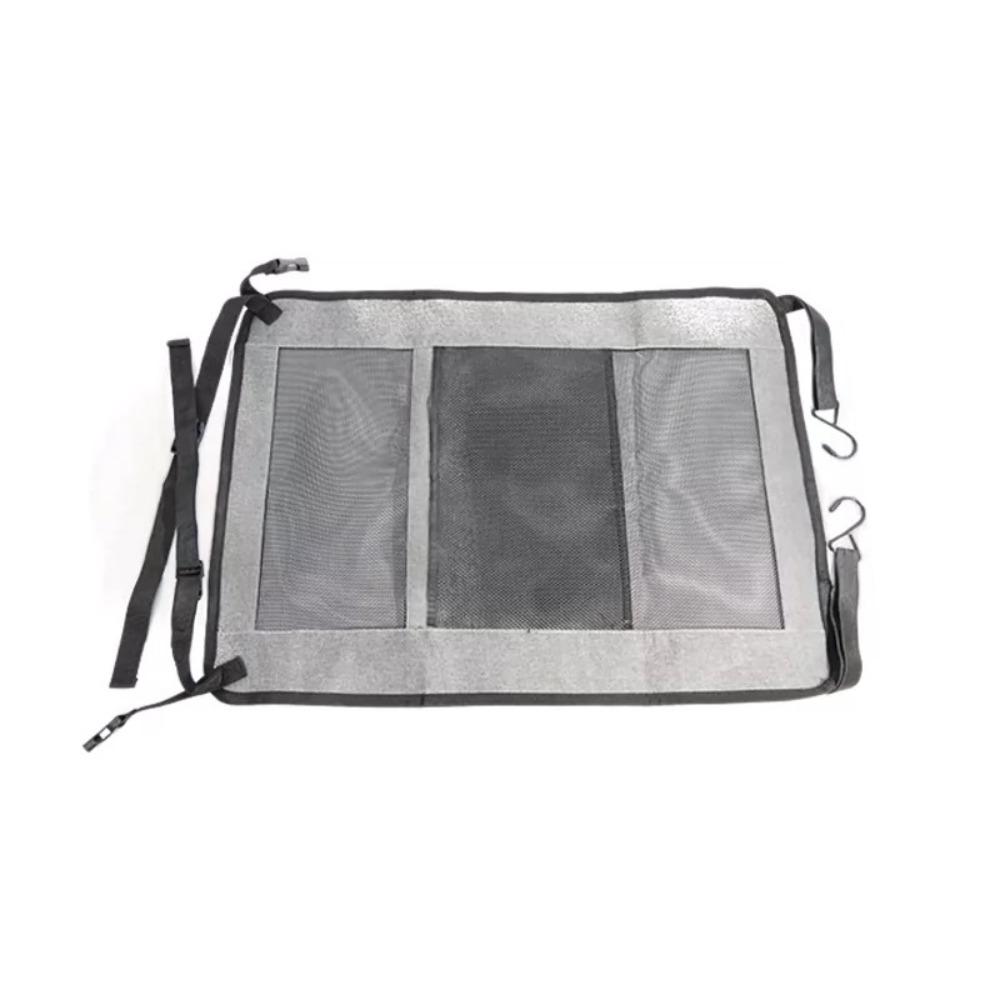 

Mesh Bag Seat Gap Storage Bag Visible Pet Safety Isolation Net Seat Back Pouch Middle Back Seat серый