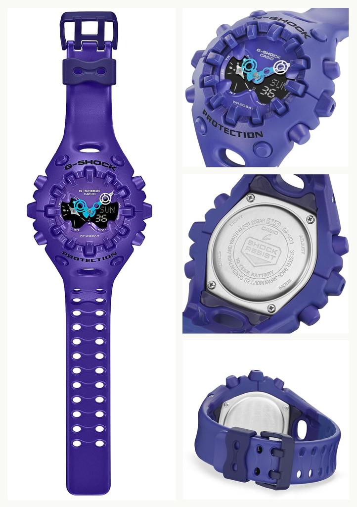 Casio G-Shock Watch [Official Japanese Product] GA-V01-2AJF / -V01-9AJF Men's Yellow / Purple