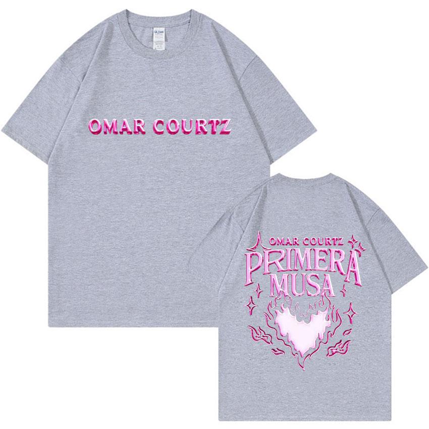 Harajuku Product Tshirt Omar Courtz Primera Musa Album Tour Men Hiphop Fashion Highquality Casual Cotton Shortsleeved