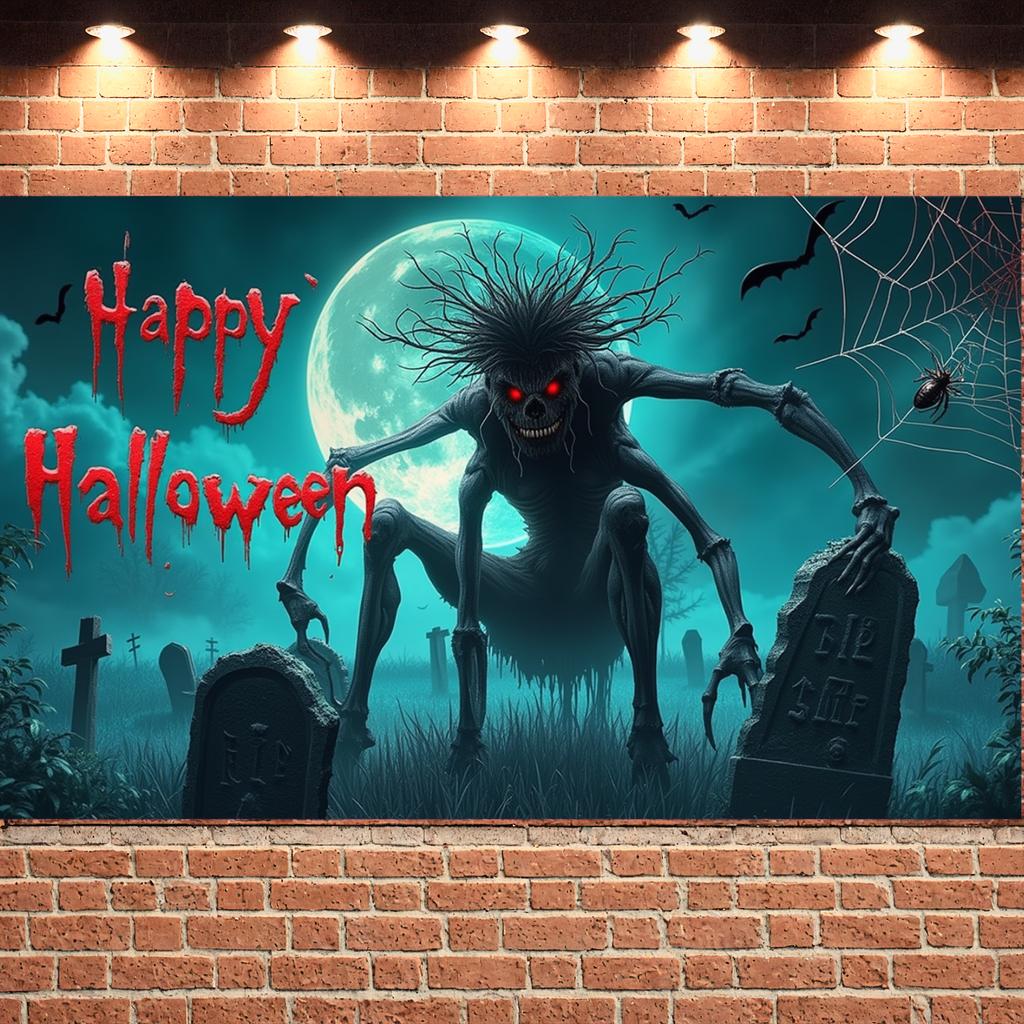 Halloween Decor Scary Details Holiday Decoration Spooky Prop Creepy Cartoon Haunted Scene For Holiday Celebration Spooky Themed