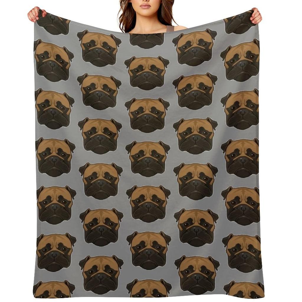 Bull Mastiff Dog Throw Blanket Cute Bed Bed Plaid Baby Blankets