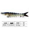 8-Section Multi-Jointed Lure, 13.5cm, Freshwater & Sea Fishing, Long Cast Hard Bait