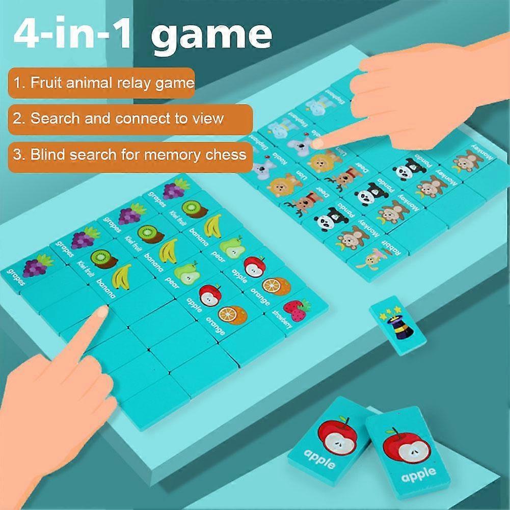 Giochi di Solitario in Legno, Domino, Gioco Puzzle per Bambini, Giochi da Tavolo, Scacchi