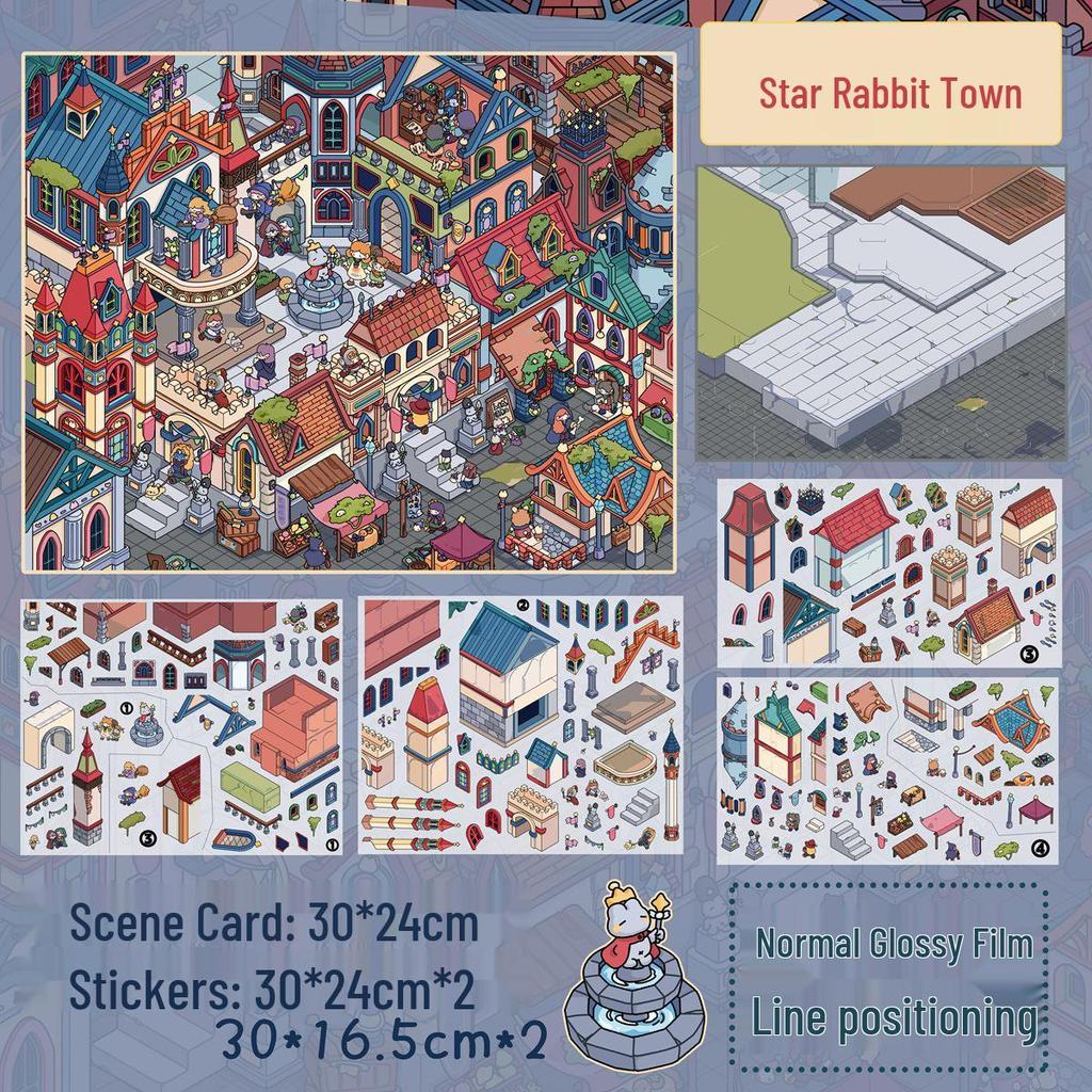 Morning Glaze Cartoon Landscape Sticker Series 22.0: Creative DIY Decompression Stickers