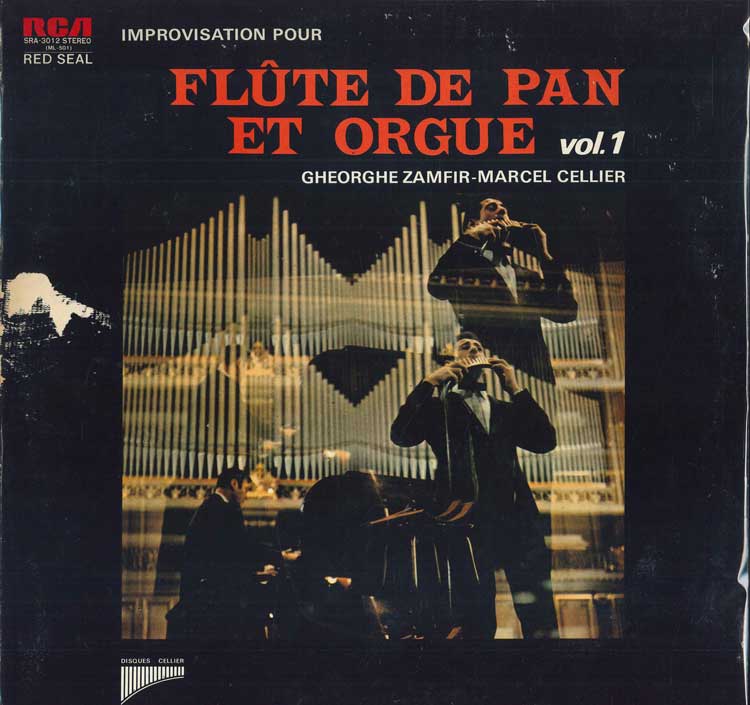 

LP Record GHEORGHE ZAMFIR, MARCEL CELLIER - Improvisation Pour Flute De Pan Et SRA3012 RCA 1975 Japan Classical Used